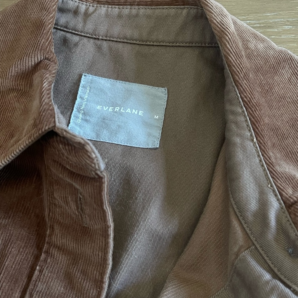 Everlane Brown Corduroy Shirt Jacket - Picture 3 of 3